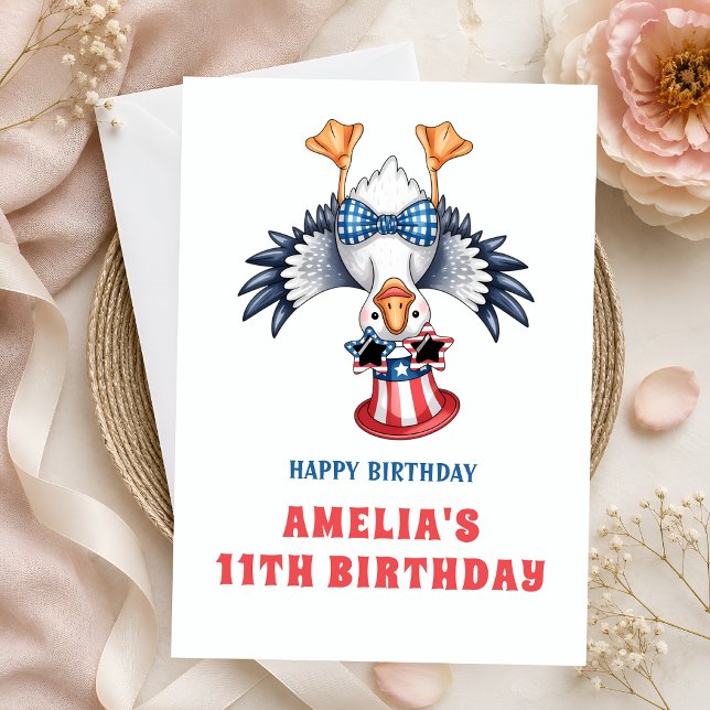 Carte Canard à l'envers patriotique 11e anniversaire (Créateur téléchargé)