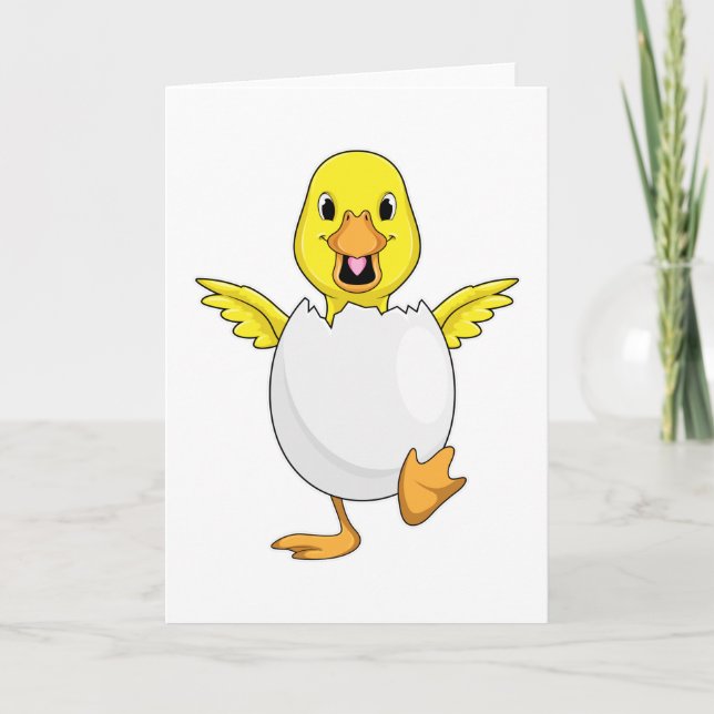 Carte Canard avec oeuf (Devant)