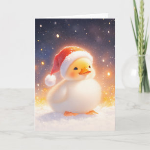 Carte Canard de Noël