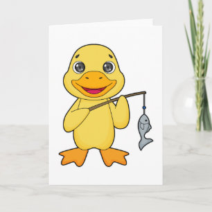 Carte Canard de pêche de canard