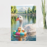 Canard et canard d'anniversaire de maman