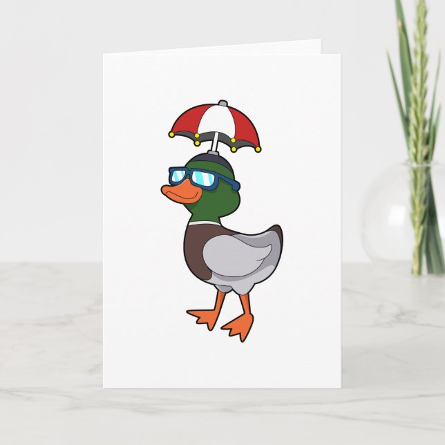 Carte Canard sous la pluie avec parapluie.PNG (Devant)