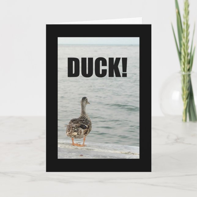 Carte Canard ! Un autre Anniversaire à droite pour vous! (Devant)