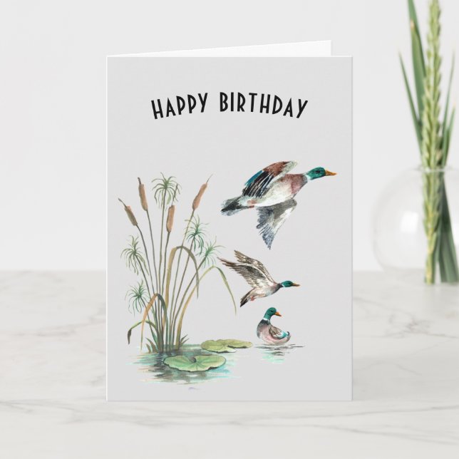 Carte Canards de Mallard pour Frère (Devant)