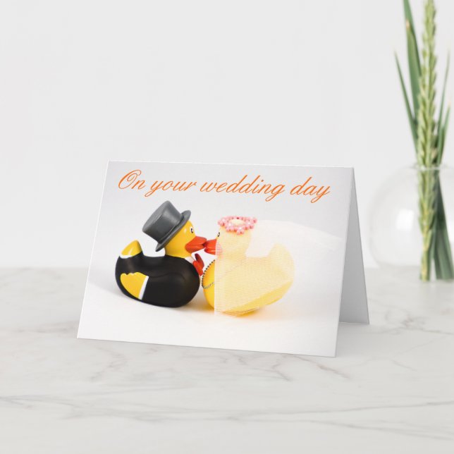 Carte Canards de mariage (Devant)