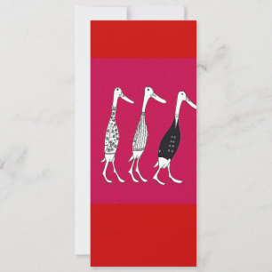 Carte Canards habillés