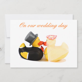 Carte canards mariages
