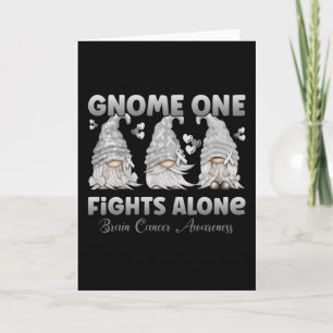 Carte Cancer du cerveau Gray Ribbon Gnome