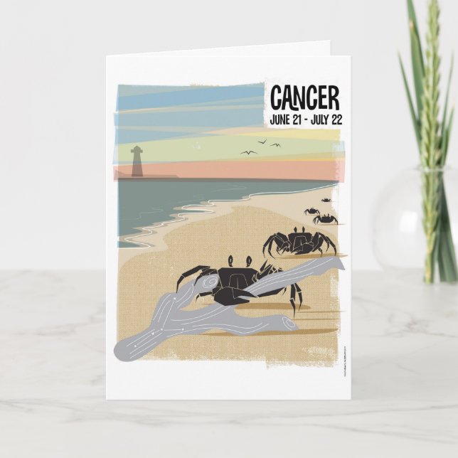 Carte Cancer du crabe Zodiac (Devant)