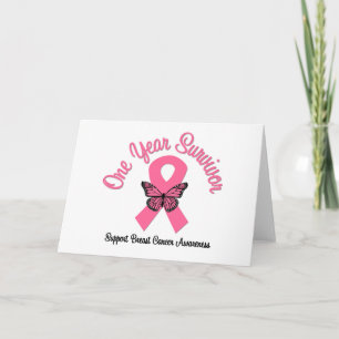 Carte Cancer du sein 1 an Survivant