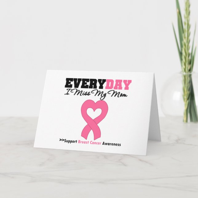 Carte Cancer du sein - Chaque jour je manque ma mère (Devant)