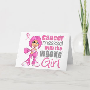 Carte Cancer du sein Fille de combat 1