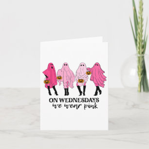 Carte Cancer du sein le mercredi nous portons du rose 