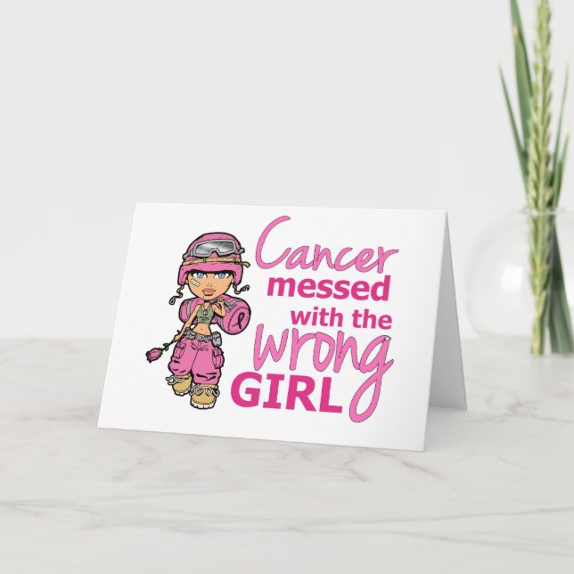 Carte Cancer Mis Au Courant Avec La Malheureuse Fille 2  (Devant)