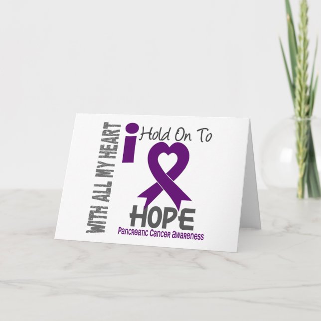 Carte Cancer pancréatique que je me tiens dessus pour (Devant)