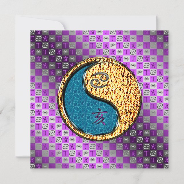 Carte Cancer & Sanglier de Feu (Devant)