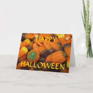 Carte Candy Corn Automne "HAPPY HALLOWEEN"