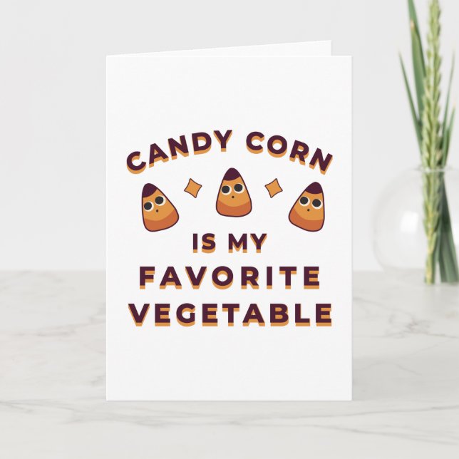 Carte Candy Corn Halloween (Devant)