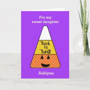 Carte Candy Corn Halloween Recherche de mots