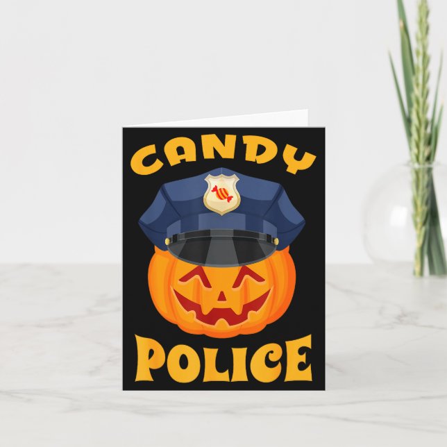 Carte Candy Lice Halloween Party Trick Or Treat Security (Devant)