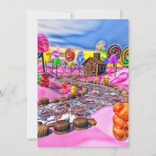 Carte Candyland rose
