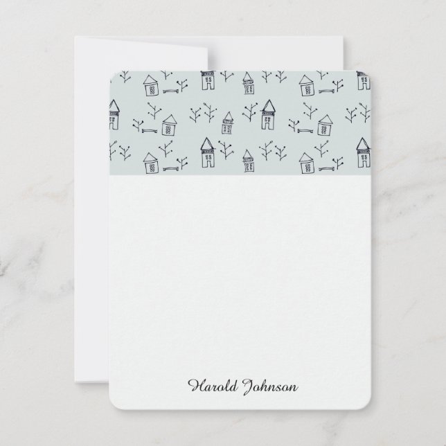 Carte caniche & maisons (Devant)