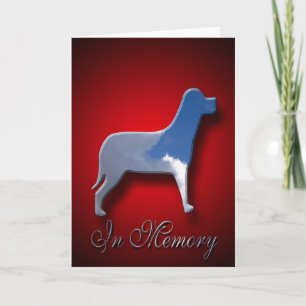 Carte Canine Sympathy En Mémoire