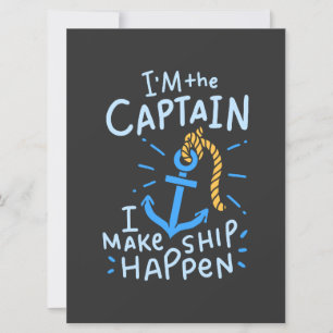 Carte Canotage - je suis le capitaine