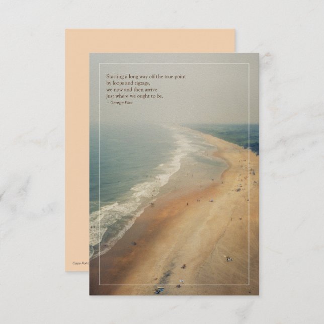 Carte Cape Point (île de Hatteras) Petite photo (Devant / Derrière)