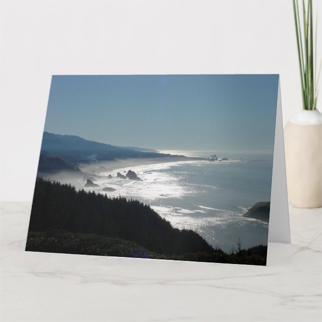 Carte Cape Sebastian Oregon USA Note de bienvenue BIG Ca (Devant)
