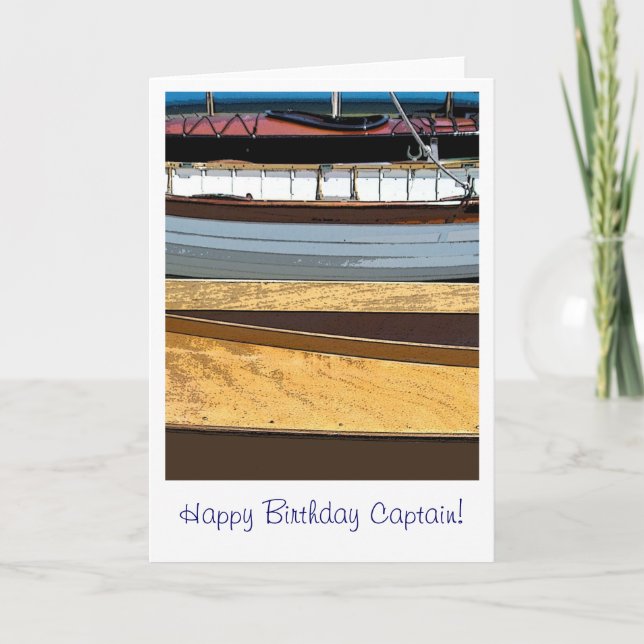 Carte Capitaine de joyeux anniversaire ! (Devant)