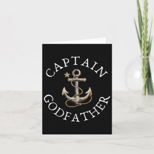 Carte Capitaine Godfather Bateau à voile nautique Vintag