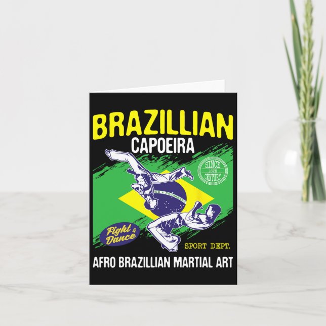 Carte Capoeira brésilienne - Arts martiaux Lover Dance F (Devant)