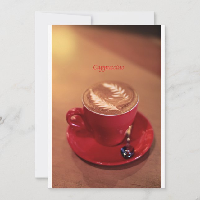 Carte Cappuccino (Devant)