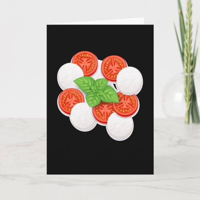 Carte Caprese Morzarella Tomato Vegetable Cook (Devant)