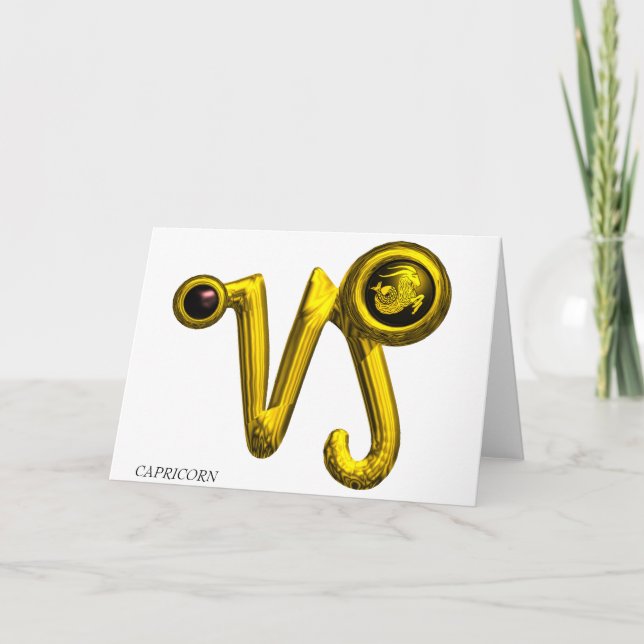Carte CAPRICORN Zodiac Anniversaire (Devant)