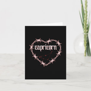 Carte Capricorne Constellation gothique sombre Edgy Anni