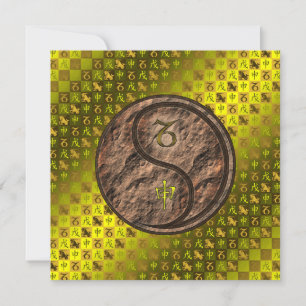 Carte Capricorne et singe de la Terre