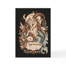 Capricorne Zodiaque Terracotta Botanique Astrologi