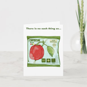 Carte Capsicum Graines de poivron rouge