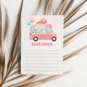 Carte Capsule d'anniversaire de la crème glacée ro