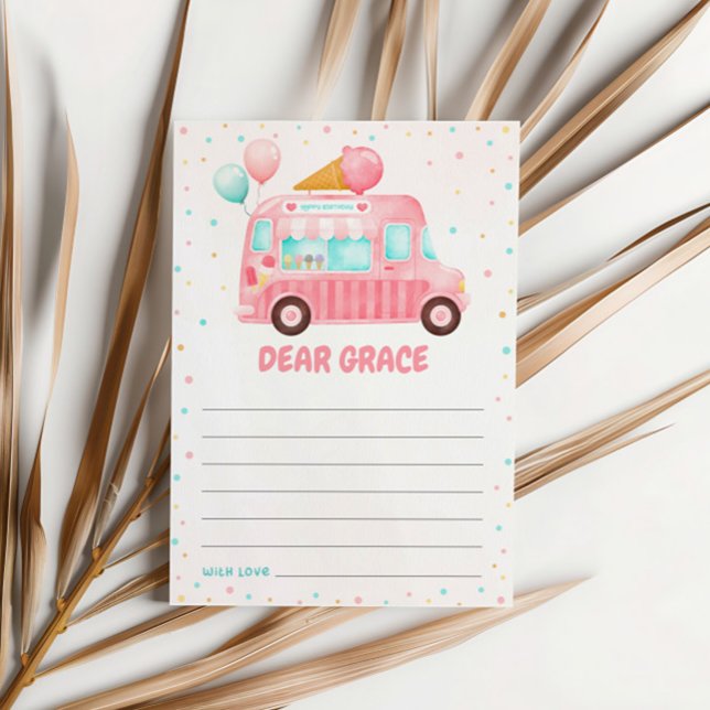 Carte Capsule d'anniversaire de la crème glacée ro (Créateur téléchargé)