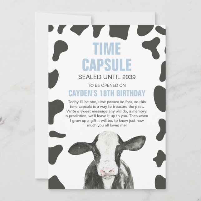 Carte Capsule Heure de Saint-Vache 1er Anniversair (Devant)