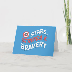 Carte Captain America Étoiles, Rayures et Bravoure