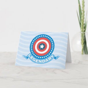 Carte Captain America "Légendaire" Bouclier Patriotique