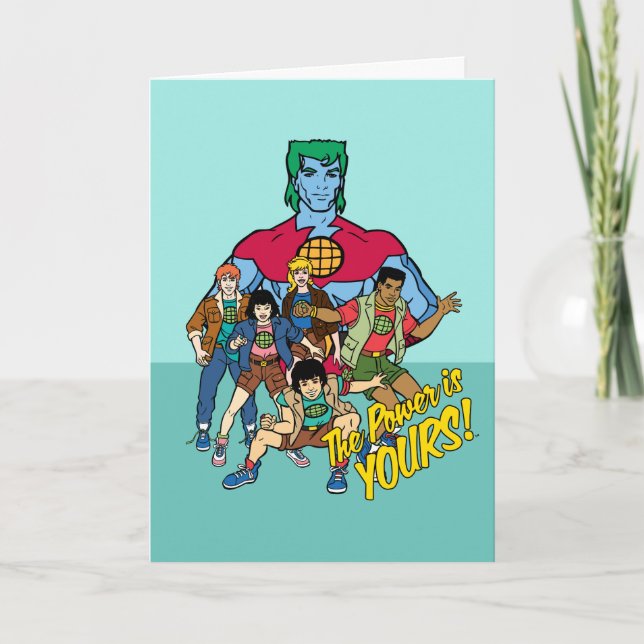 Carte Captain Planet Group Graphic - La Puissance Est À  (Devant)