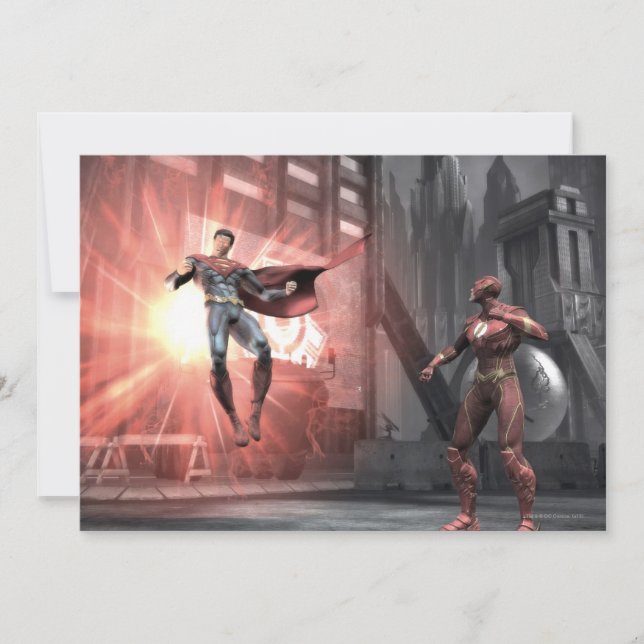Carte Capture d'écran : Superman vs Flash (Devant)