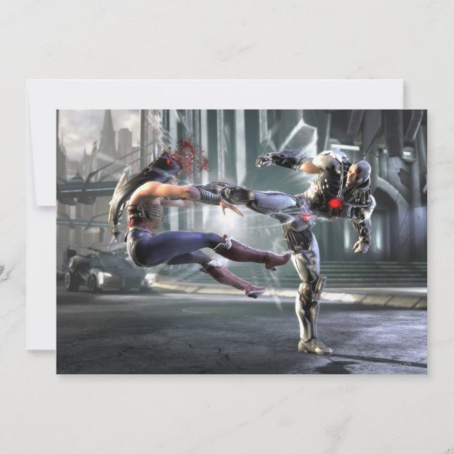 Carte Capture d'écran : Wonder Woman vs Cyborg (Devant)