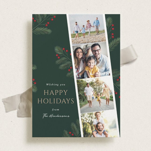 Carte Capture Love Multi Photo Holiday Card (Créateur téléchargé)