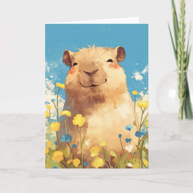 Carte Capybara Bliss (Devant)